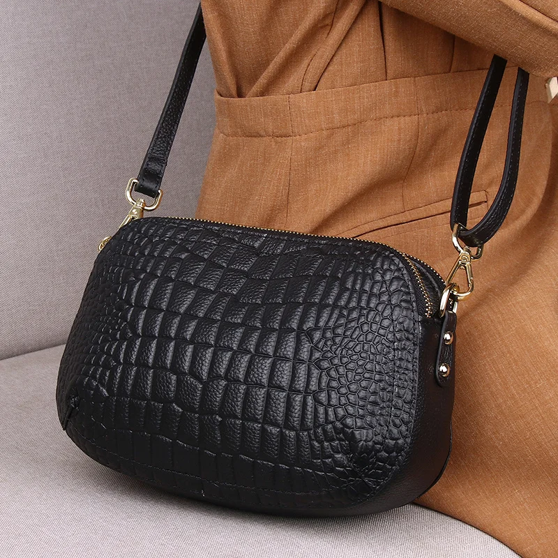 Luxury Handbag 2021 New Women\'s Bag Designer Genuine Leather Small Crossbody Bags for Women Flap Lady Shoulder Bags Party Purse