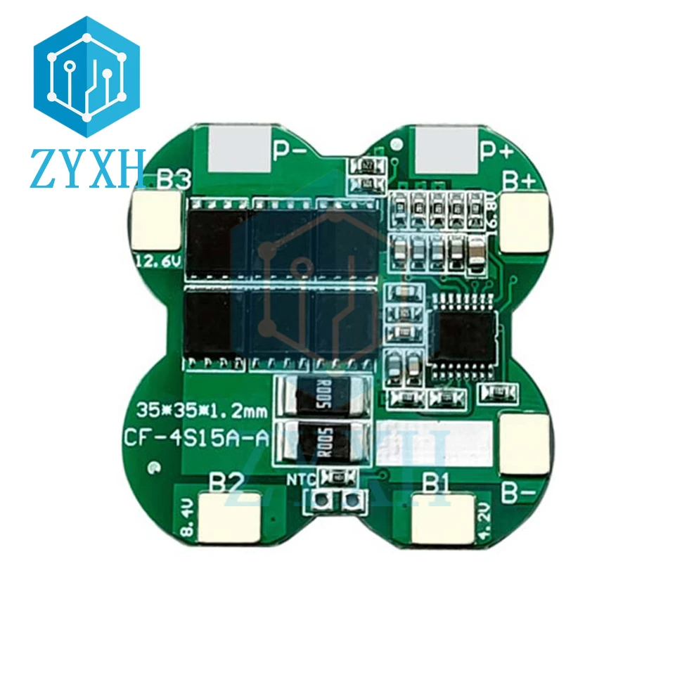 BMS 4S 18A 12A 16.8V 18650 Lithium Battery Packs Charge Board Overcharge/Short Circuit Protection For Power Bank/Electric Tools