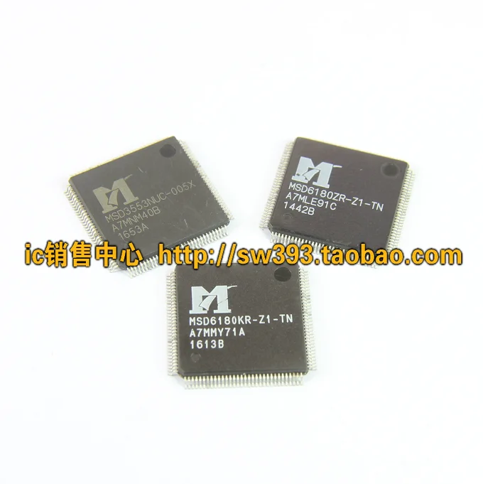 (2 Pieces)MSD3553NUC-005X  MSD6180ZR-Z1-TN MSD6180KR-Z1-TN  QFP