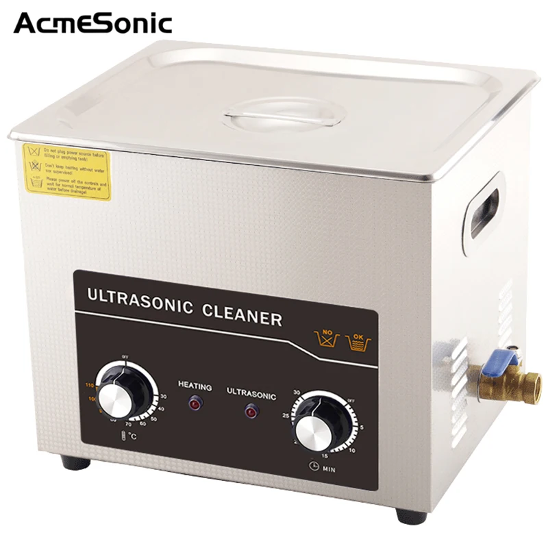 ACMESONIC Myjka ultradźwiękowa A10L 40 kHz 240 W Regulowany czas i temperatura Ultradźwiękowa fabryczna dedykowana maszyna czyszcząca