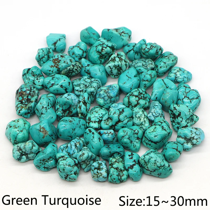 Natural Green Turquoise Quartz Crystals And Healing Stones Tumbled Bulk Mineral Specime Gemstones Home Aquarium Decoration