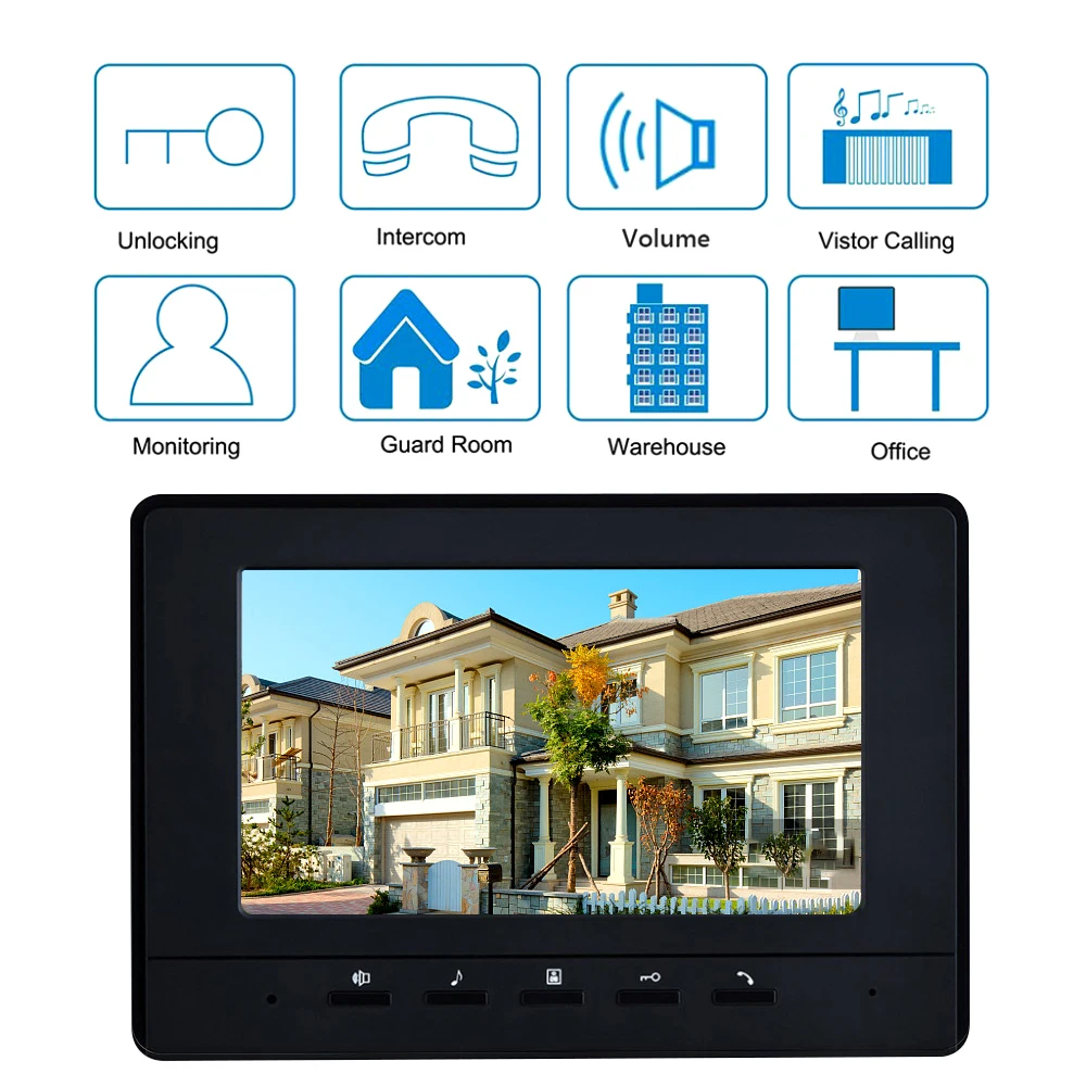 2/3/4 Apartment Video Door Phone Intercom Video Doorbell Wired Waterproof Support Rfid Unlock Videocitofono House Room Intercom