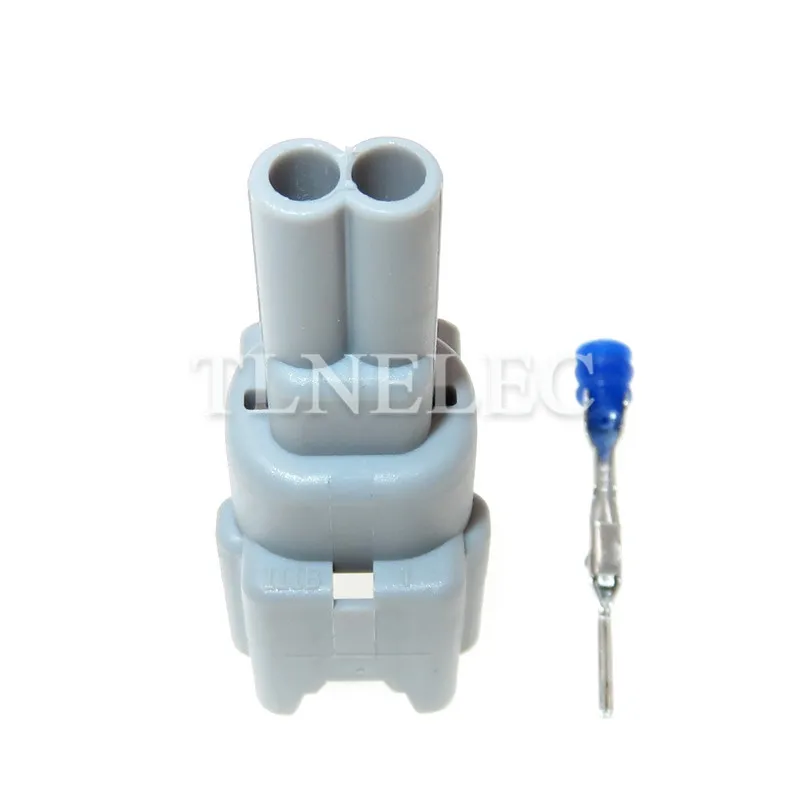 7282-7770-40 7183-7770-40 Abu-abu Tahan Air Adaptor Pria dan Wanita 2 Pin Cara Sealed auto Konektor Listrik
