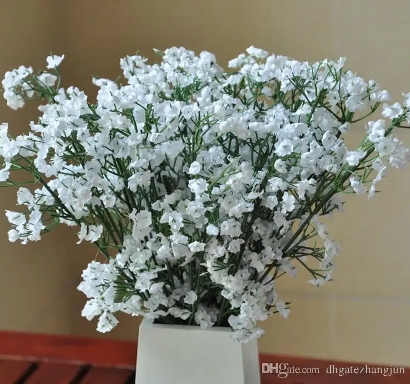 

New Arrival Fabric Gypsophila Baby Breath Artificial Silk Flowers For Home Living Wedding Decoration Supplies 100pcs