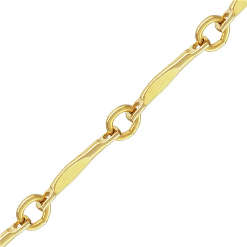 Real 14K Gold Filled Dapped Bar Chain 1.3MM Chain Necklace Gold jewelry Minimalist Gold Filled Chain DIY Jewelry