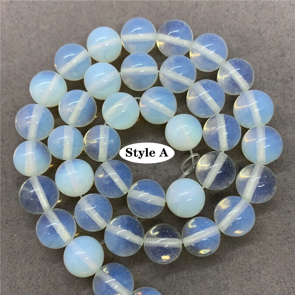 Rough Opal Beads 4-12mm Round Natural Loose Stone Bead Diy for Bracelet Jewelry