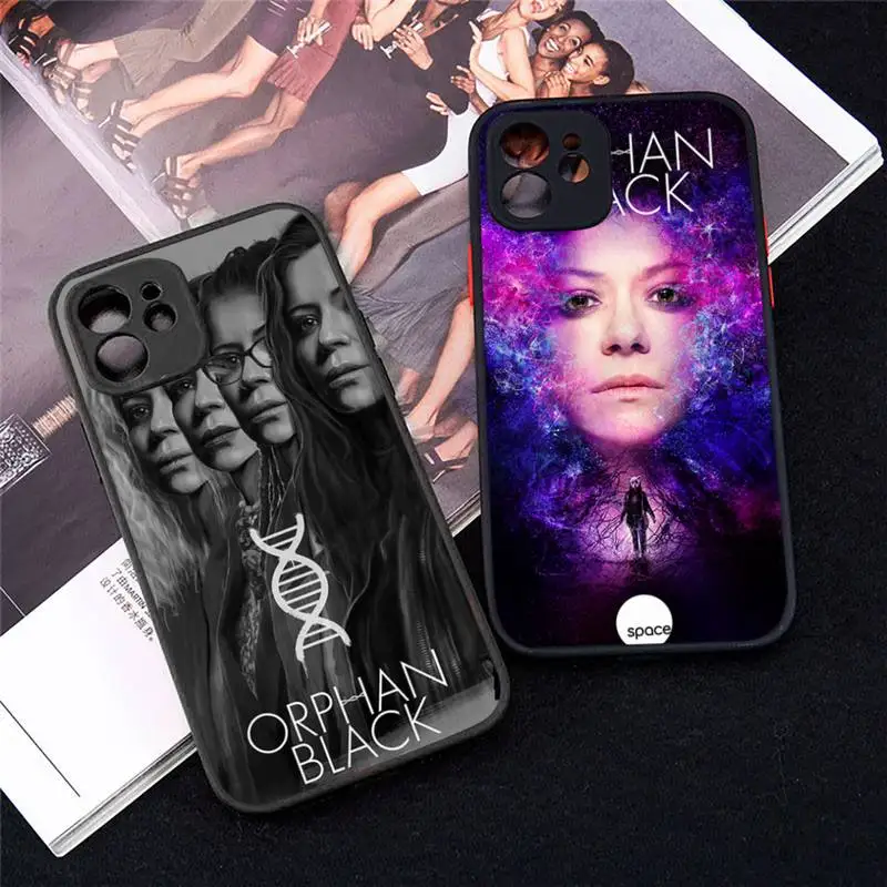 orphan black Canadian TV series Phone Case matte transparent  For iphone 7 8 11 12 plus mini x xs xr pro max cover