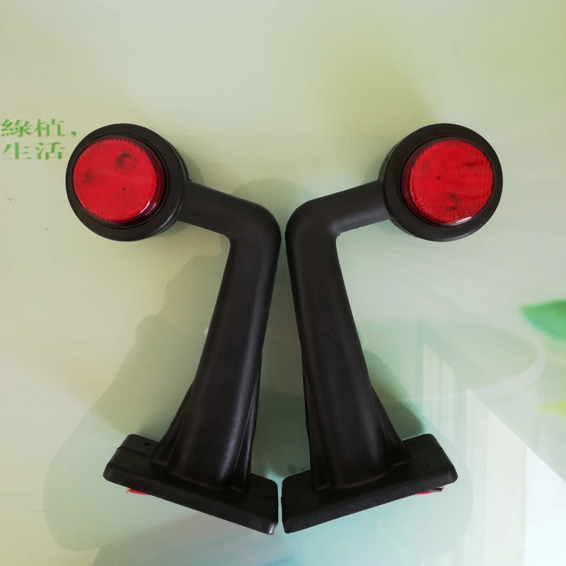 2Pcs LED Position Light Trailer Side Marker Lights 12V 24V Truck Rear Lights Cargo Car Clearance Lamp Red Amber Signal