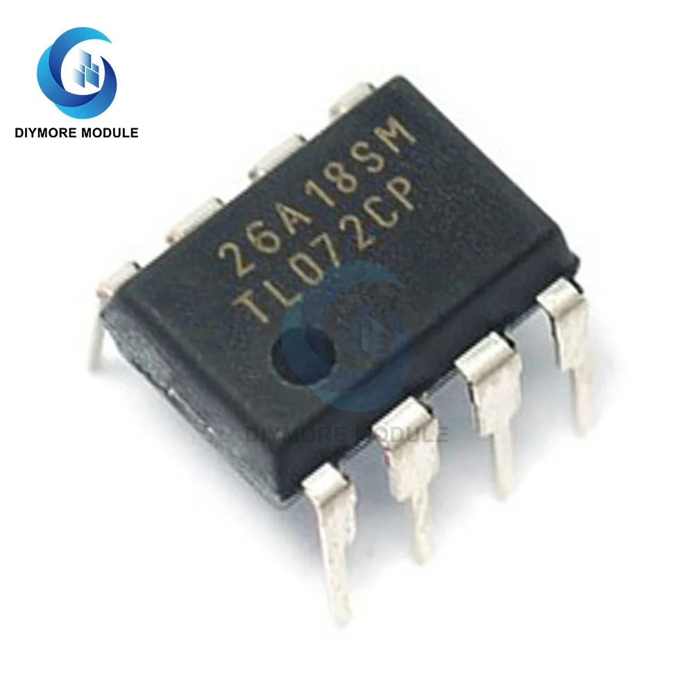 10PCS TL072 IC Chip Low Noise JFET Input Dual Operational Amplifiers Microcontroller Integrated Circuit