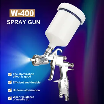 Japanese W-400 spray gun, HVLP manual spray gun, W400 painting gun, car repair painting, gravity feed type, good atomization