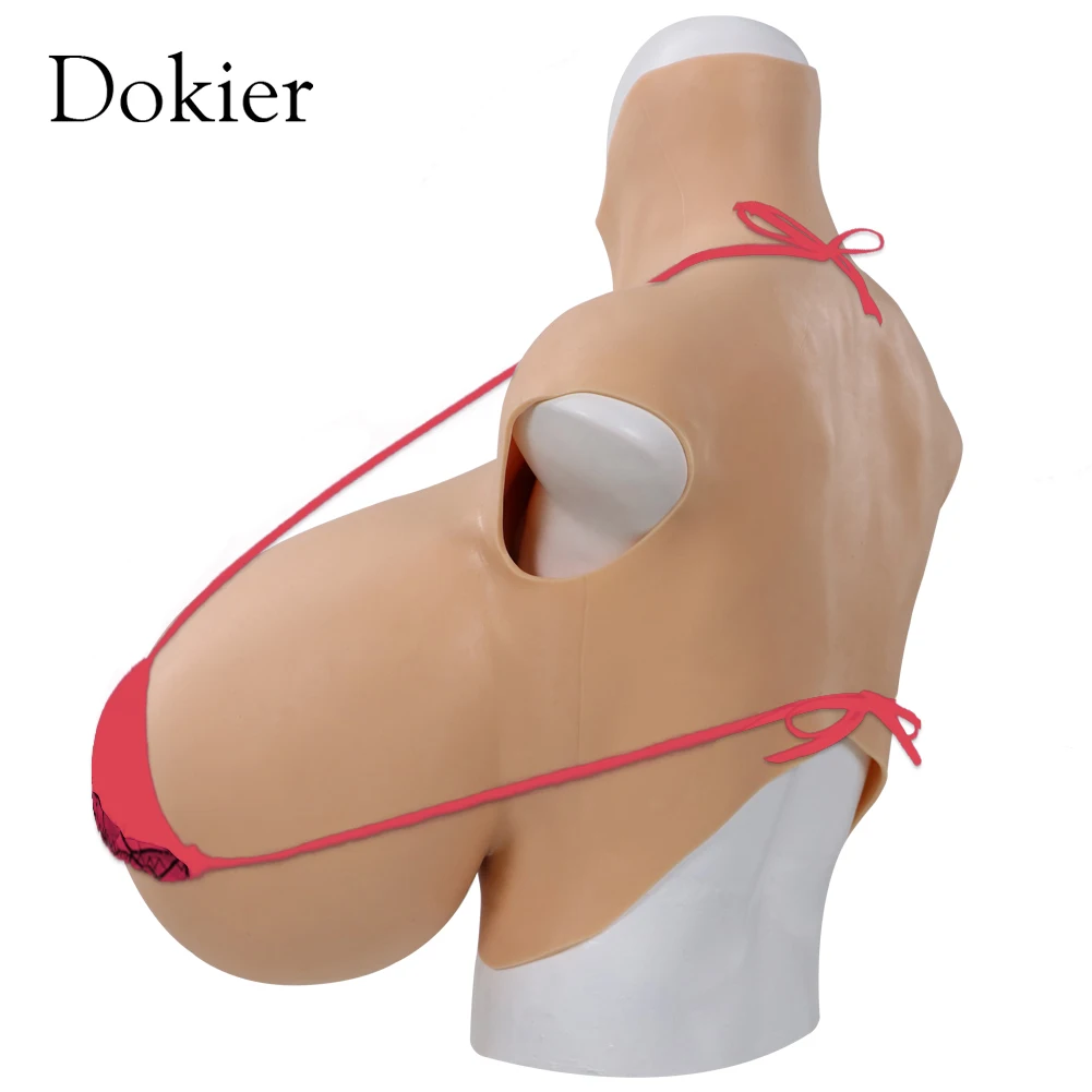 Dokier Huge Fake Breast Forms Z cup Boobs Realistic Silicone for Crossdressers Drag Queen Shemale  Breastplates Big Boobs