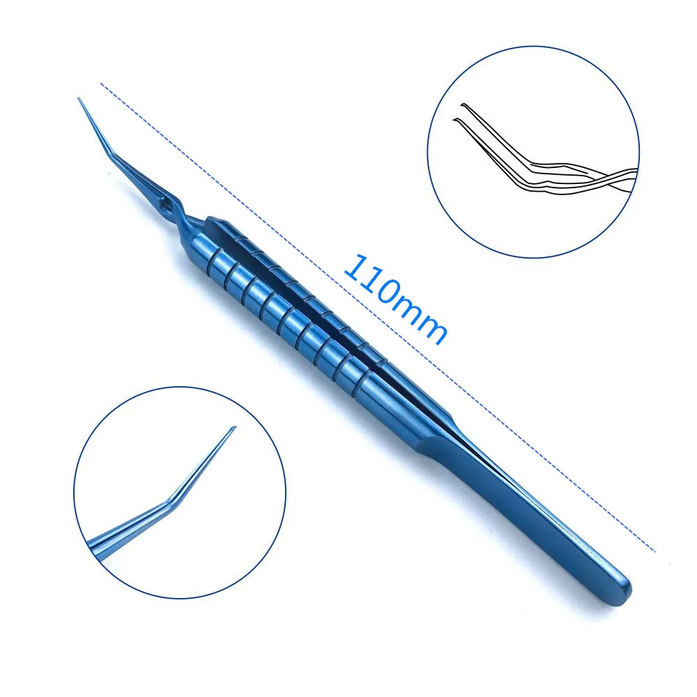 

Akahoshi Capsulorhexis Forceps Titanium Cross Action Forceps Ophthalmic Eye Instruments