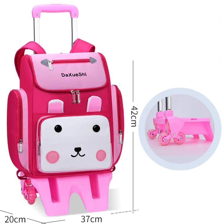 Sacos do trole da escola mochila com rodas escola saco de mochila para meninas rolando mochilas saco crianças rodas sacos crianças