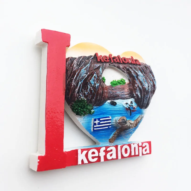 Creative Fridge Magnet for Travel Commemorate, 3D Ornaments, Magnetism, Resin Material, Refrigerator Stickers, Greece, Greece