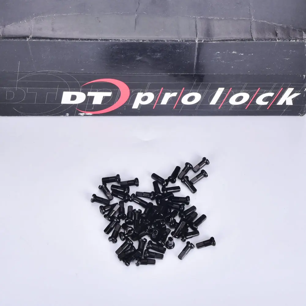 DT Swiss Pro Lock Spoke Nipple Aluminum Alloy 2.0mm  14G 12MM Black NEW