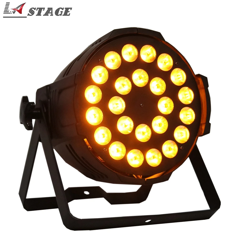 

Free Shipping 24x18W RGBWA UV 6IN1 Aluminum Stage Led Par Light Silent Fan Cooling 25 Degree Lens Smooth Wash 6/10 DMX Channel