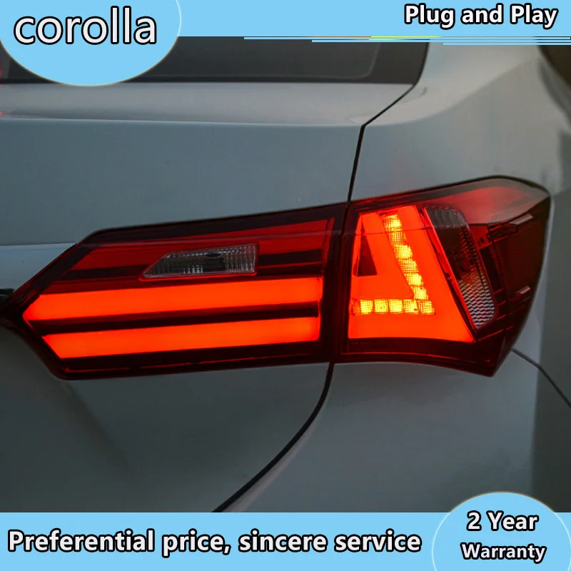 

Car Styling rear Lamp for Toyota Corolla Taillight 2014 -2017 Corolla Rear Lamp DRL Assembly