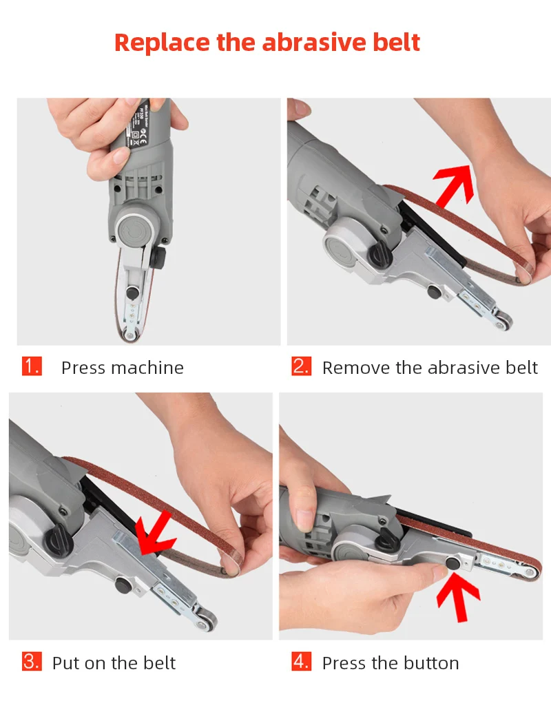 AC220V Portable Metal Channel Letter Polishing Machine Stailness Steel Grinding Tool Adjustable Angle