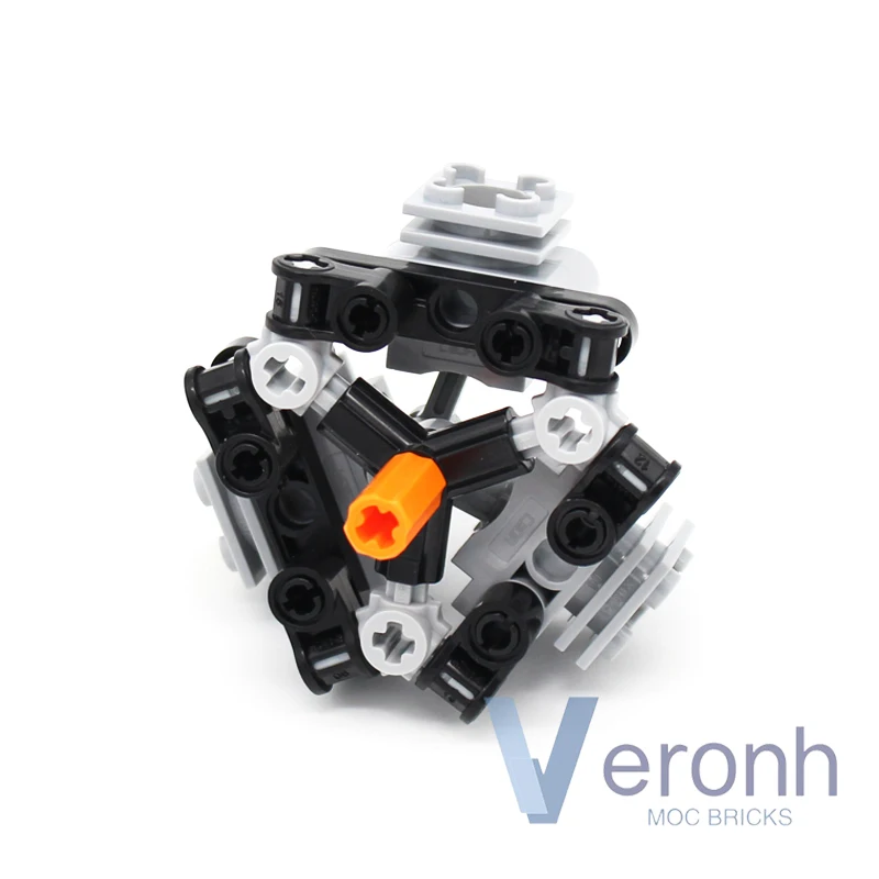Moc 3 Cilinder Radiale Motor Model Bouwstenen Compatibele Pf Kit 2850 2851 2852 2853 Technische Onderdelen Montage Bakstenen Kind Speelgoed