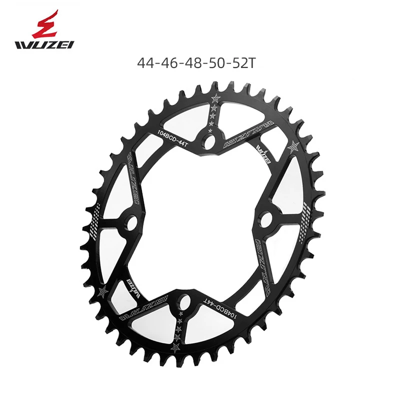 WUZEI-Single Speed Chain Wheel,Positive and Negative Tooth Disc,MTB Disc,30T,32T,34T,36T,38T,40T,42T,44T,46T,48T,50T,52T