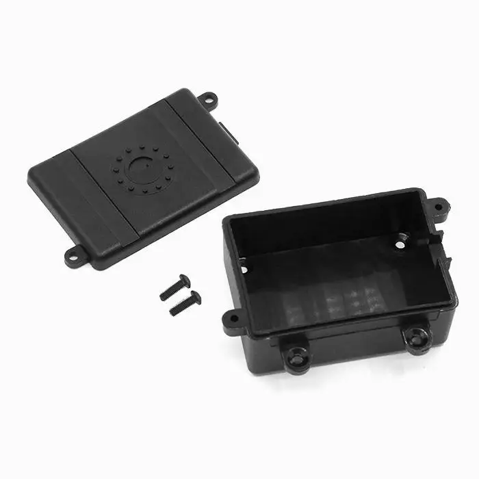 Caja receptora de Radio para coche teledirigido, accesorio de plástico negro para Axial Scx10 D90 D110 1/10, 1 unidad