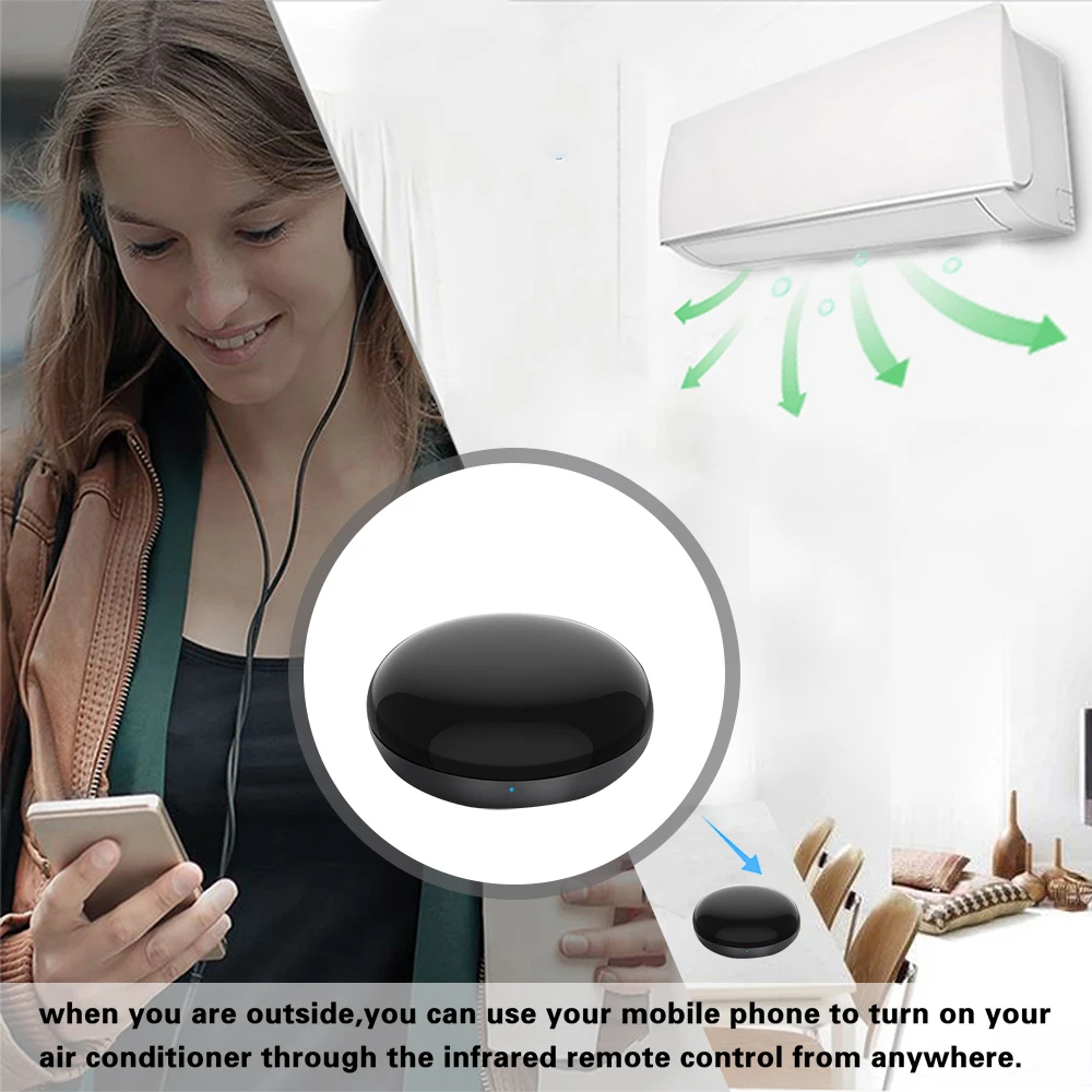 Alexa WiFi Universal ir Remote Controller,Tuya Smart APP Wireless Control,Blaster Infrared for TV Box/air Condition/Google Home