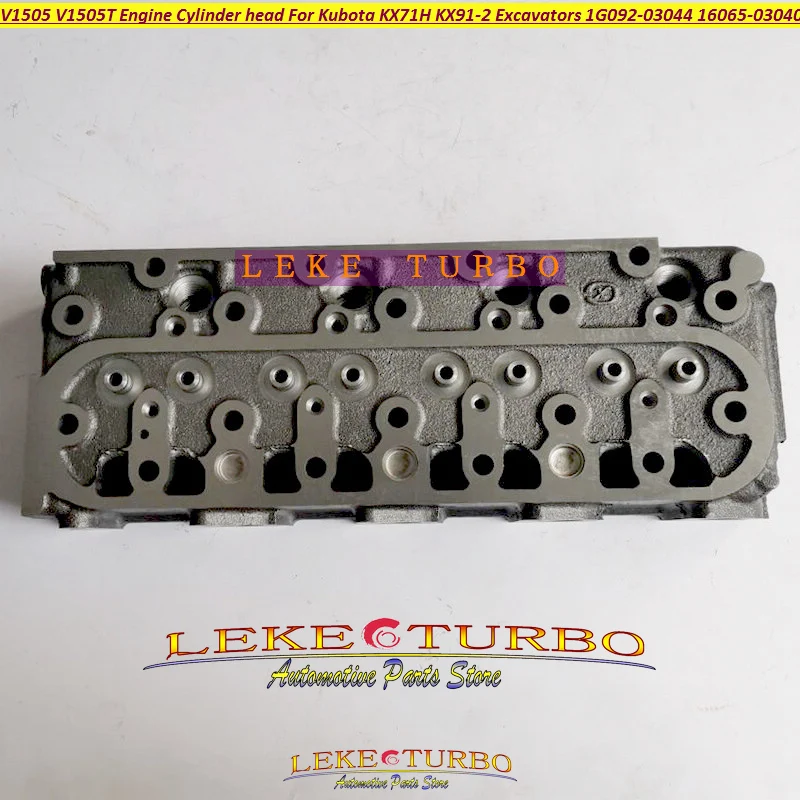 ww V1505 Cylinder head For Kubota KX71H KX91-2 Excavator V1505T Engine 1G092-03044 16065-03040 1G092 03044 1G09203044 1606503040