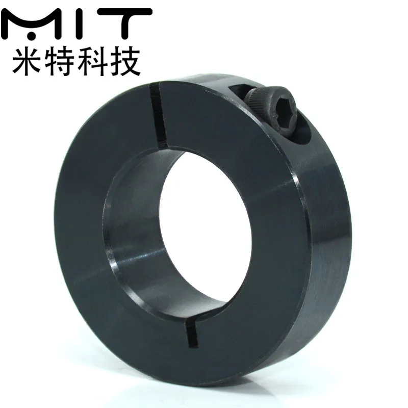 Anillo fijo de tipo abierto, manguito de bloqueo de eje de límite de rodamiento, Collar de eje de posicionamiento de anillo automático de aluminio con hendidura SCSBN