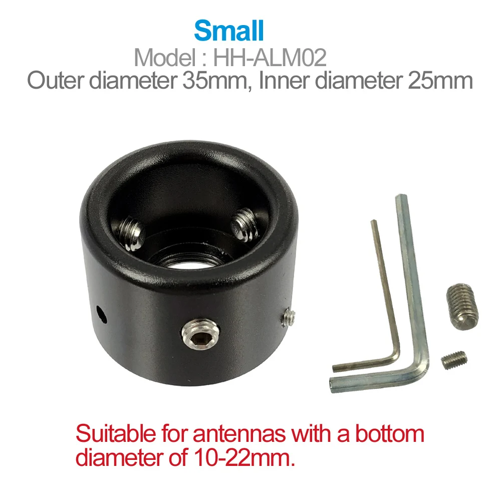 Hoge Gekwalificeerde Auto Antenne Vergrendeling Mount Anti-diefstal Apparaat Gesp Ring Lock Antenne en Beugel Basis HH-ALM01