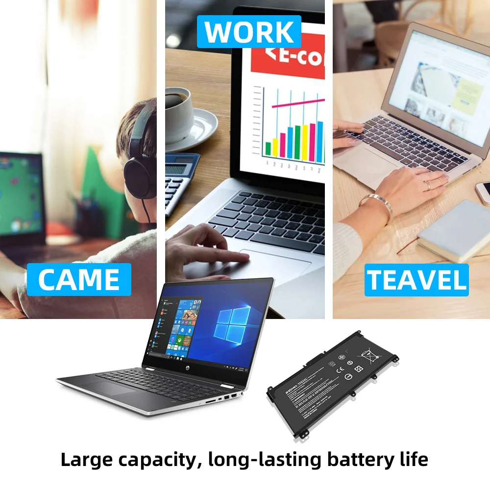 SKOWER 41.9Wh TF03XL بطارية كمبيوتر محمول ل HP جناح 14-bf033TX 14-bf038TX 15-CC563ST HSTNN-LB7X TPN-Q188 15-CC 14-BF سلسلة