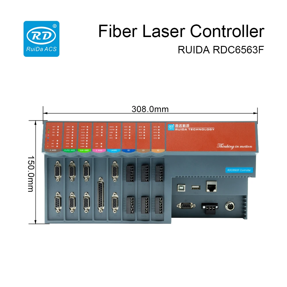 Ruida RDC6563F Fiber Laser Controller Card System Laser Control Panel for Fiber Laser Engraving Cutting Machine