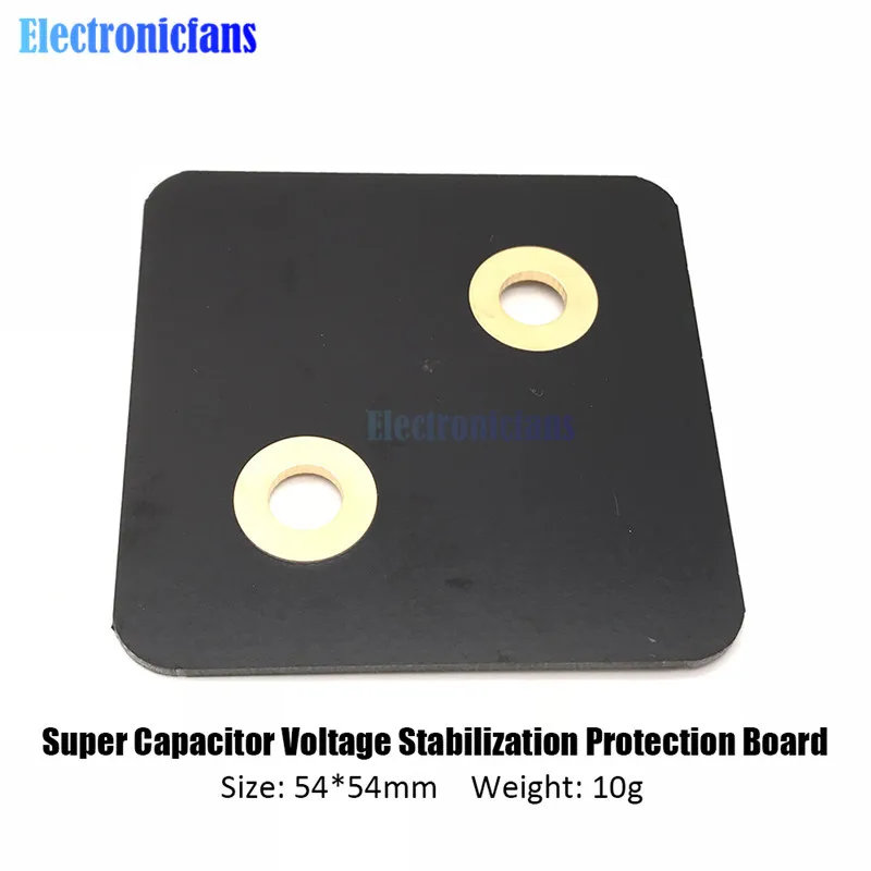 2.8V 3000F Super Capacitor Voltage Stabilization Protection Board 5.4*5.4cm Regulator Balance Board Super Farad Capacitor