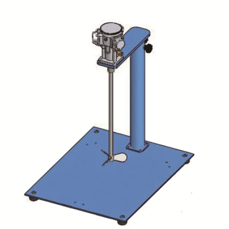 Desk Type Manual Wheel Lifting Pneumatic Liquid Mixing Agitator