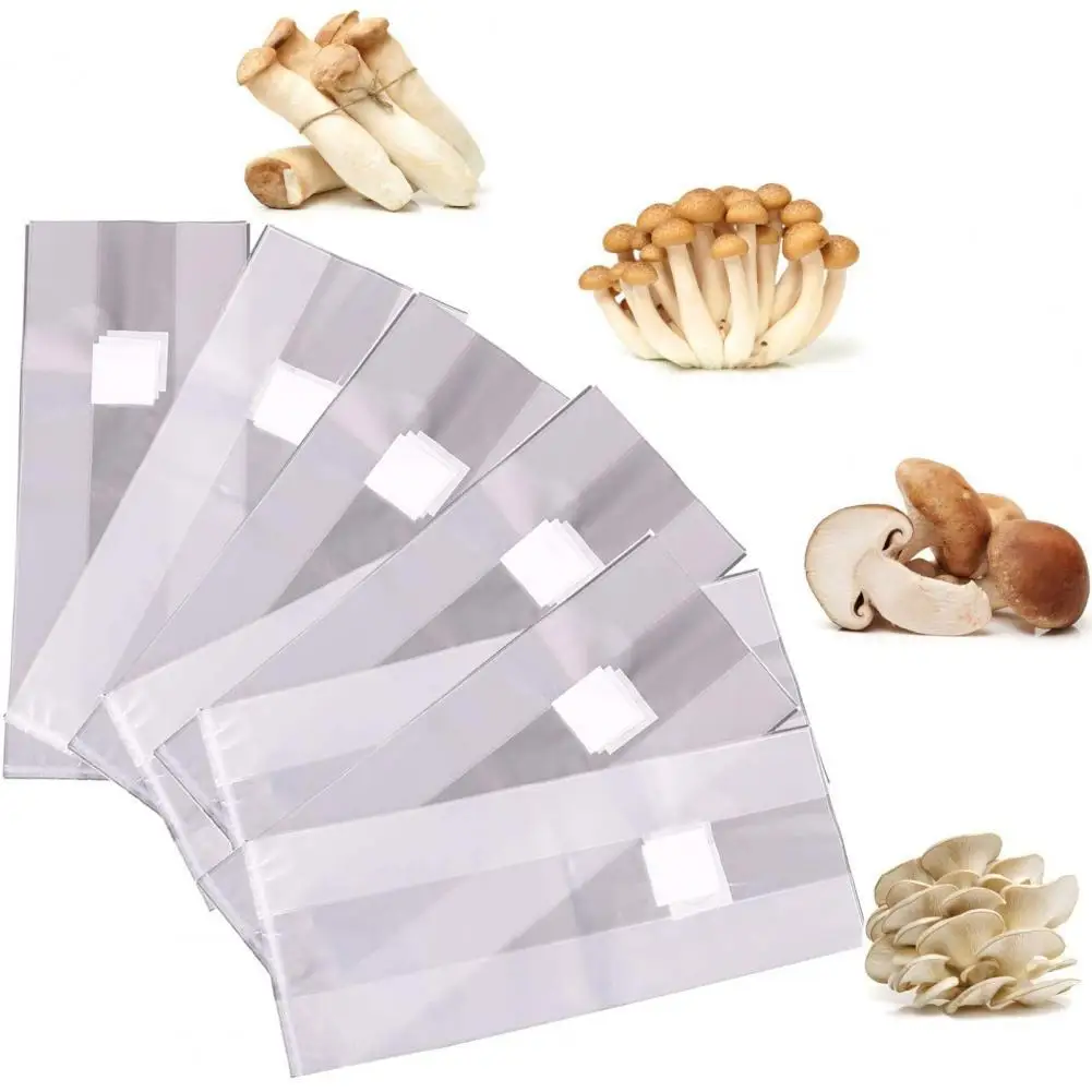 

40%HOT10Pcs/Bag Growth Bag High Temperature Resistant Food Grade Plastic Breathable Mushroom Plant Growth Container Gardening Pl