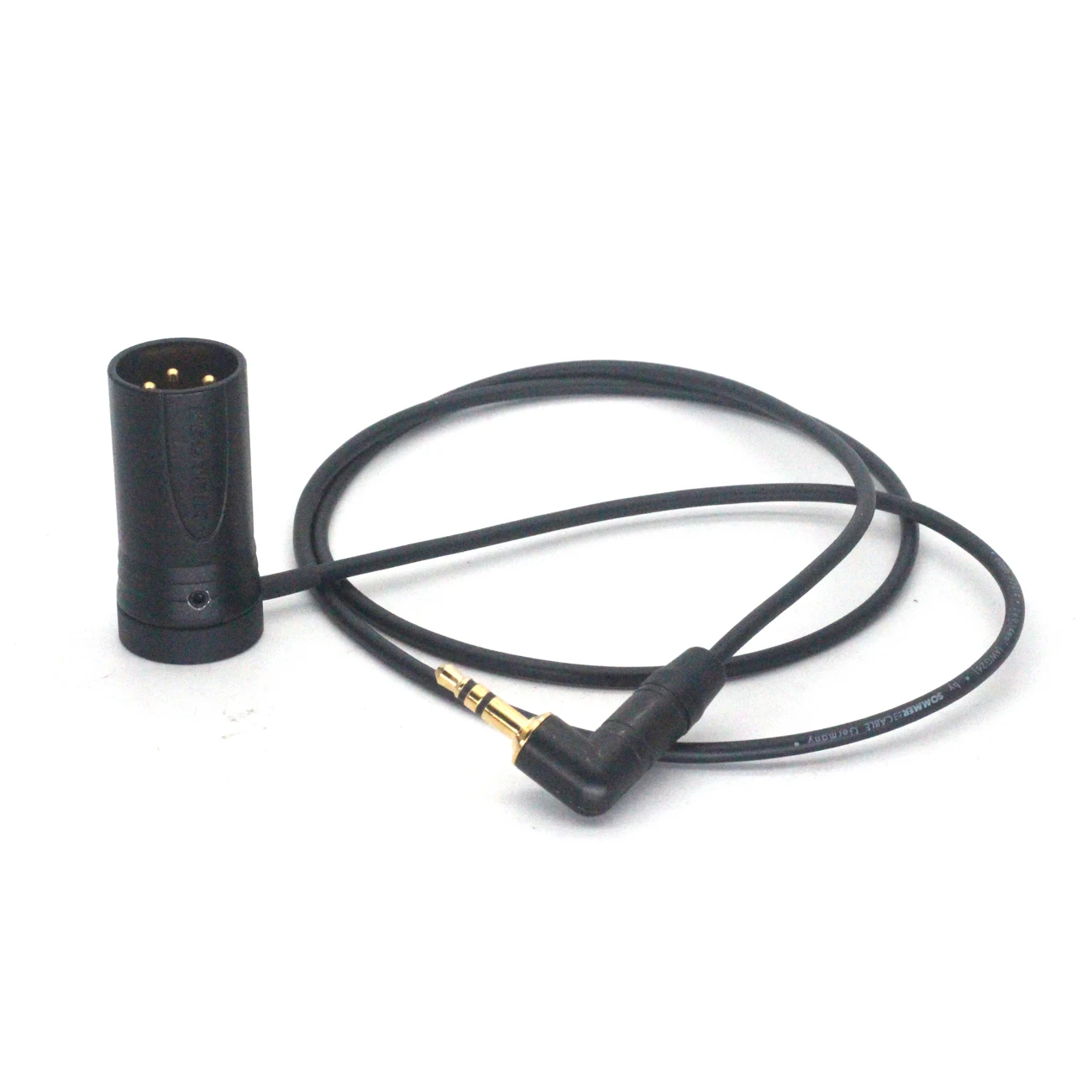 3.5mm TRS Elbow To Flat Cover Canon Three Pin Male Audio Cable NEUTRIK Flat Cover Canon Head Sommer Audio Cable