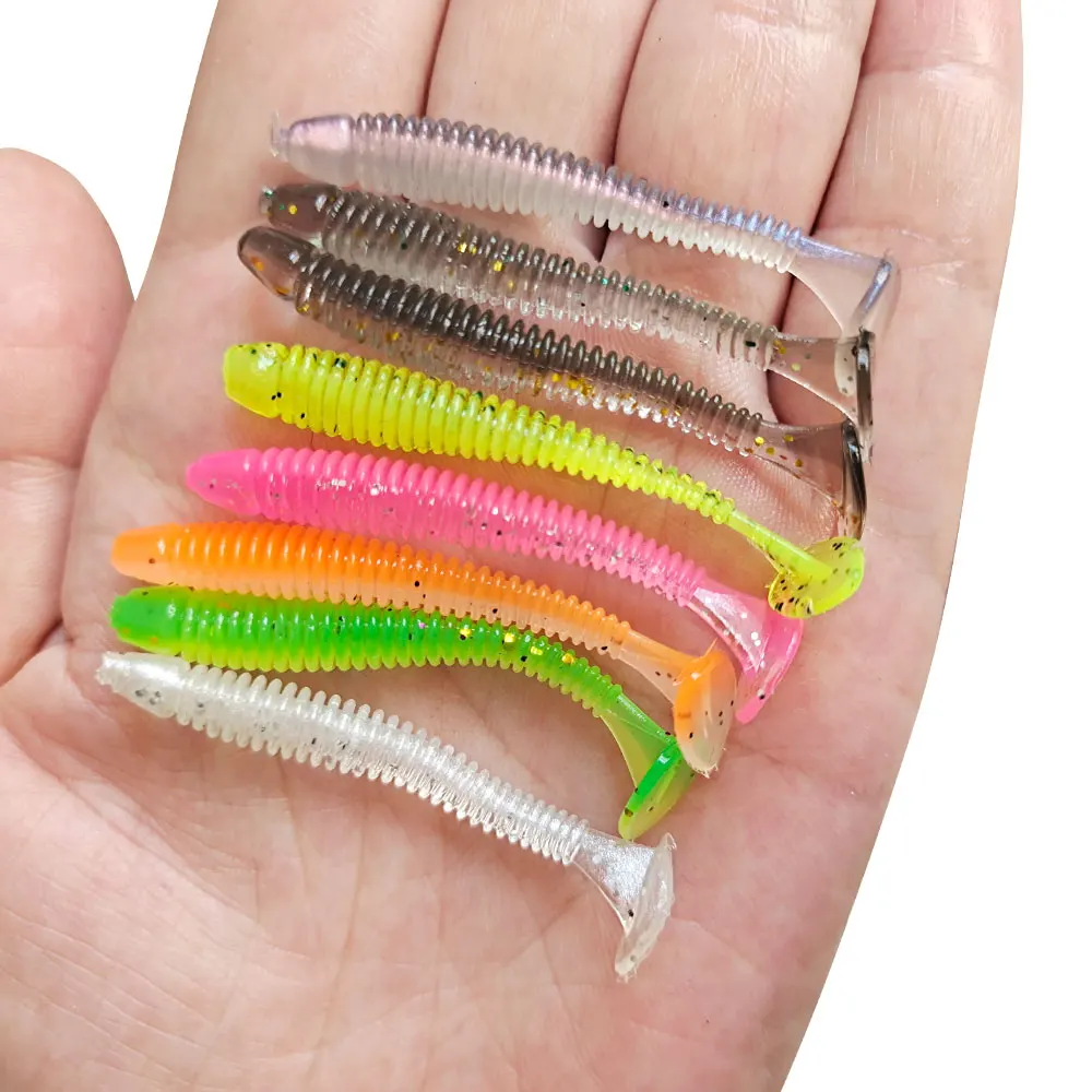 Balleo 10pcs /20pcs soft lure 0.7g Fishing lure Shad Silicone bait Soft Plastic Bait  Feeder For Pike fishing tackle