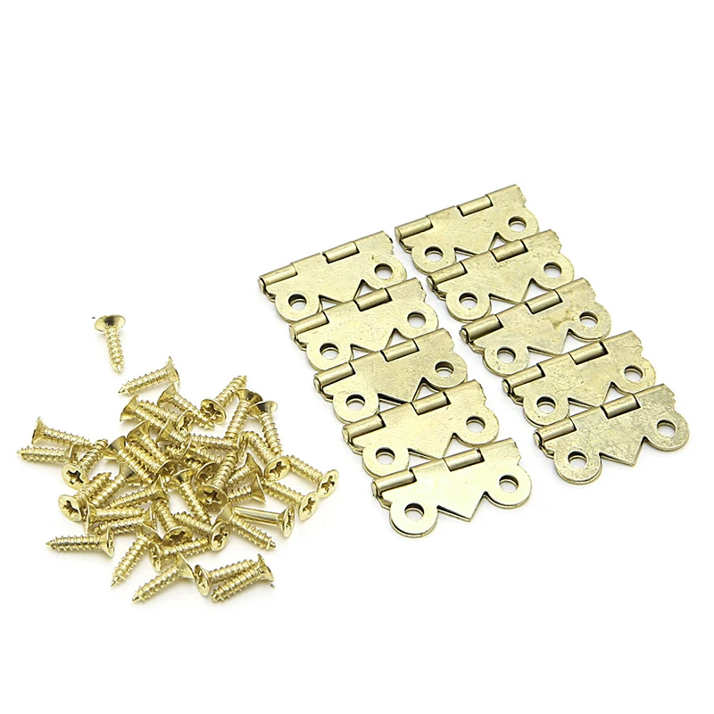 Box Hinge Furniture 10x Mini Butterfly Door Cabinet Drawer Jewellery  20mm x17mm Windows 10 Pro Key Magnet Washi