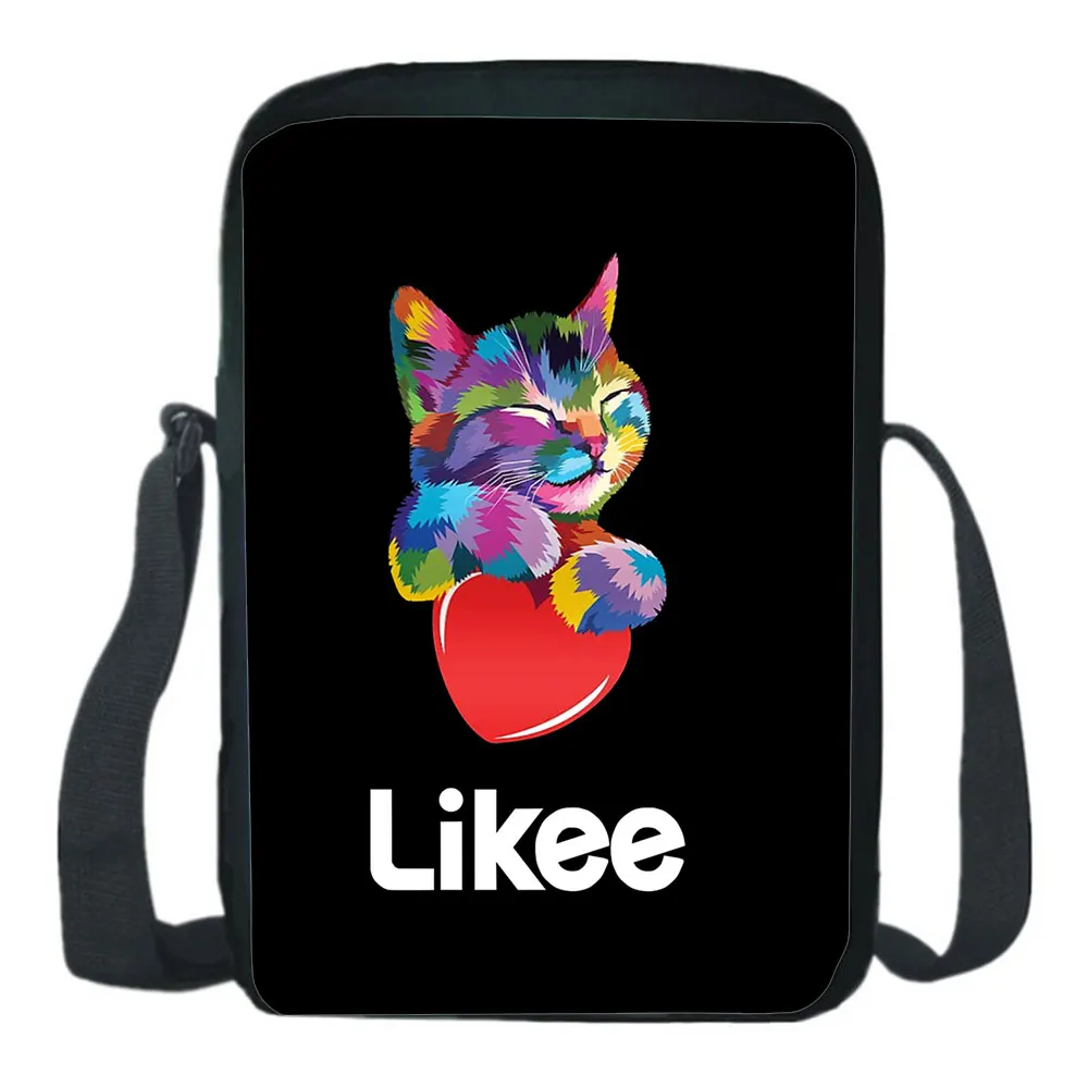 Likee Messenger Bag Casual Backpack Short Video Logo 3D Printing Teenagers Messenger Bookbag