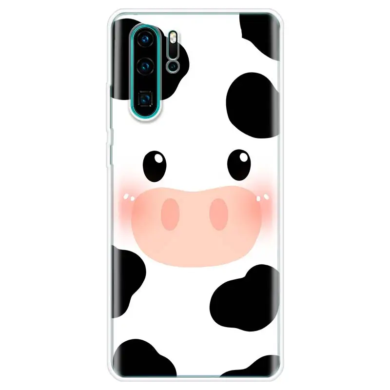 Dairy Cattle Cow Speckle Cute Cover Phone Case For Huawei Y5 Y6 Y7 Y9S P Smart Z 2019 Honor 10 Lite 9 20 9X 8S 8X 8A Pro 7A 7X