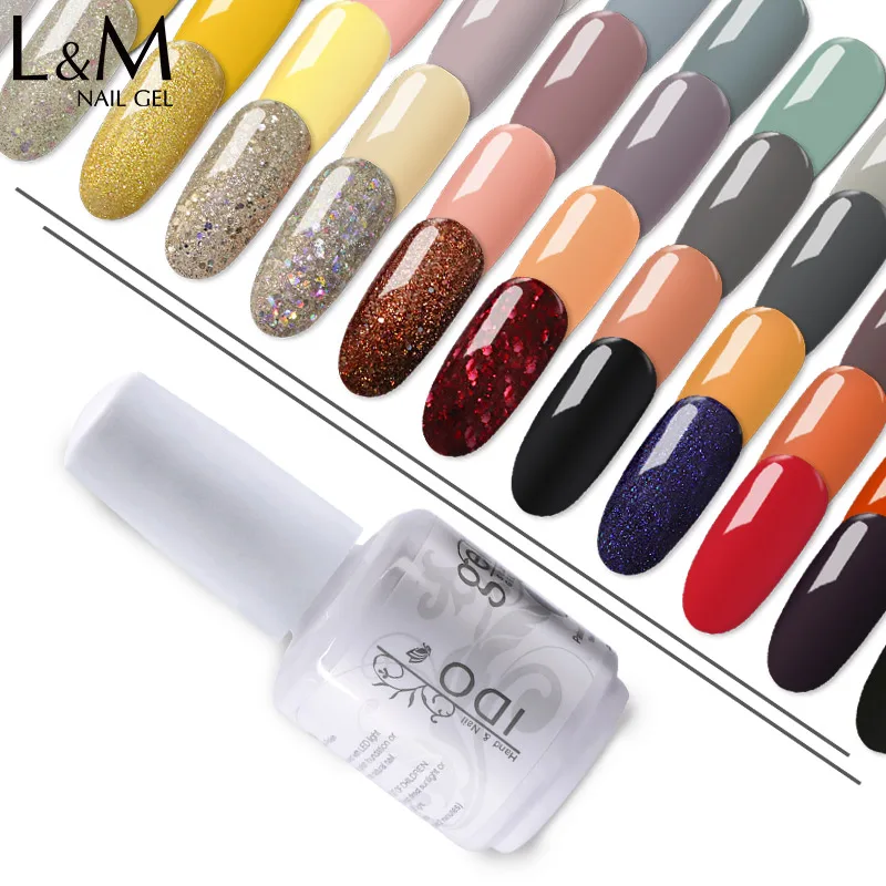 1pc gel nail polish uv/led charcoal IDO 84 series nails clear ballerina nai dip nail gel Highlight long lasting soak off