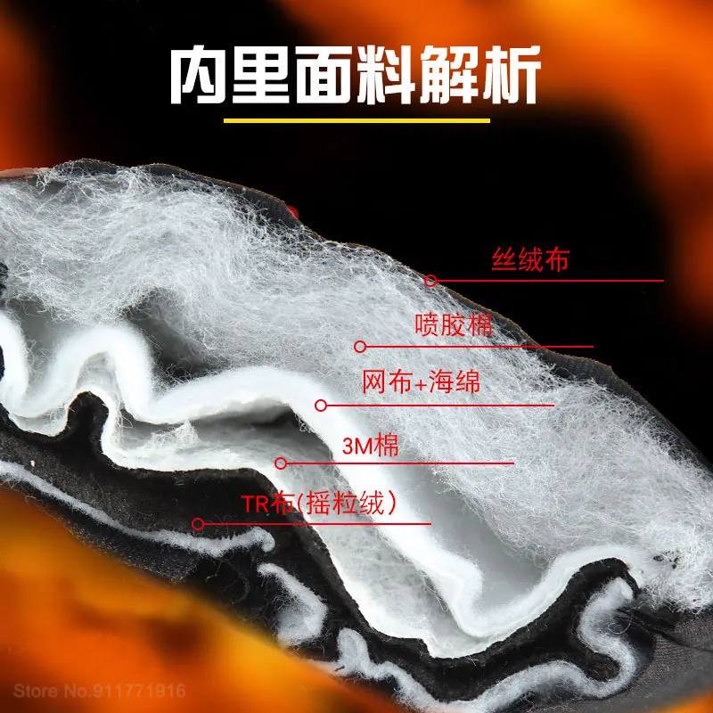 Youpin قفازات تزلج شتوية الرجال النساء الحرارية الصوف قفازات على الجليد لمس مقاوم للماء قفازات دافئة للتزلج التزلج ركوب الخيل