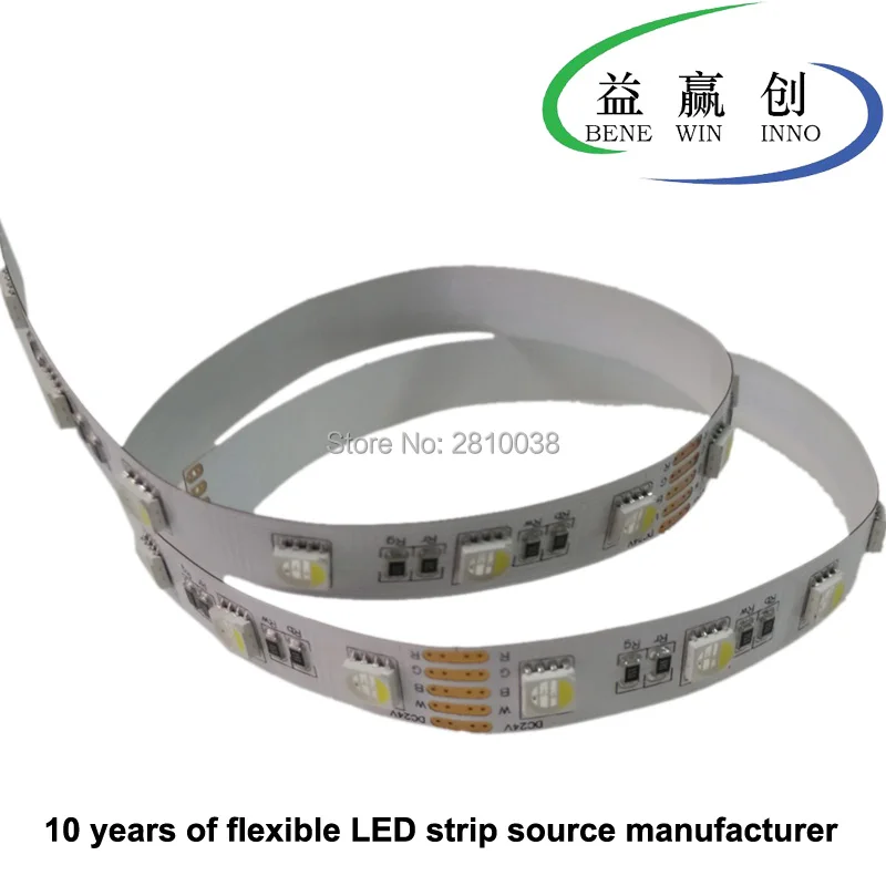 

100M/Lot Cri 80+ 19.2W/M flexible led strip 5050rgbw DC12/24V 60leds/M 4 in 1 led strip light 10mm wide led light strip led tape