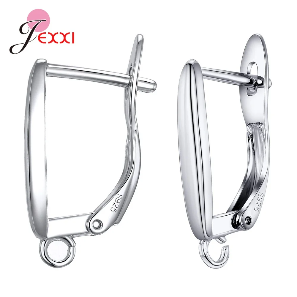 1 Pair 925 Silver Needle Huggies Earrings Small Round Rhinestones Hoop Earrings Women's Hot Fashion Jewelry Gifts Jewelry Gift