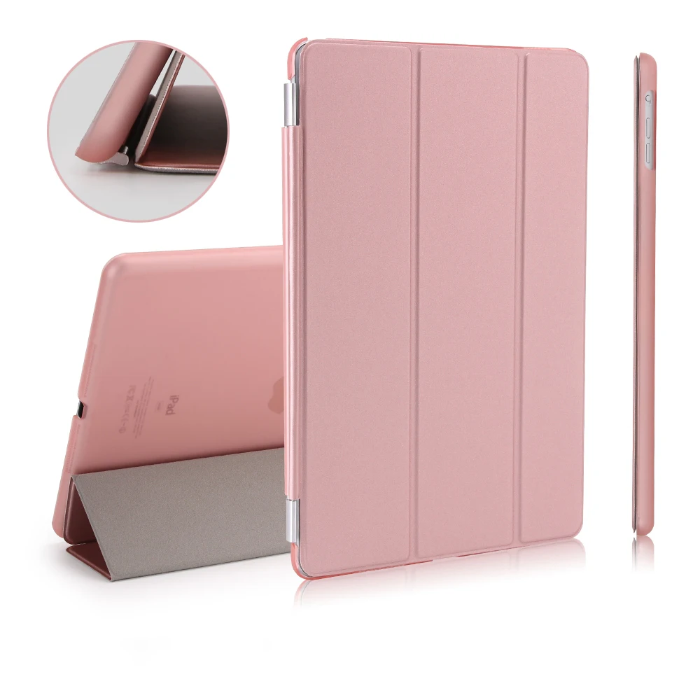 Case For iPad Pro 10.5 9.7 2017 2018 PU Leather Smart Cover For iPad Air 3 10.2 2019 2020 PC Matte Back Two in One Tablet Case