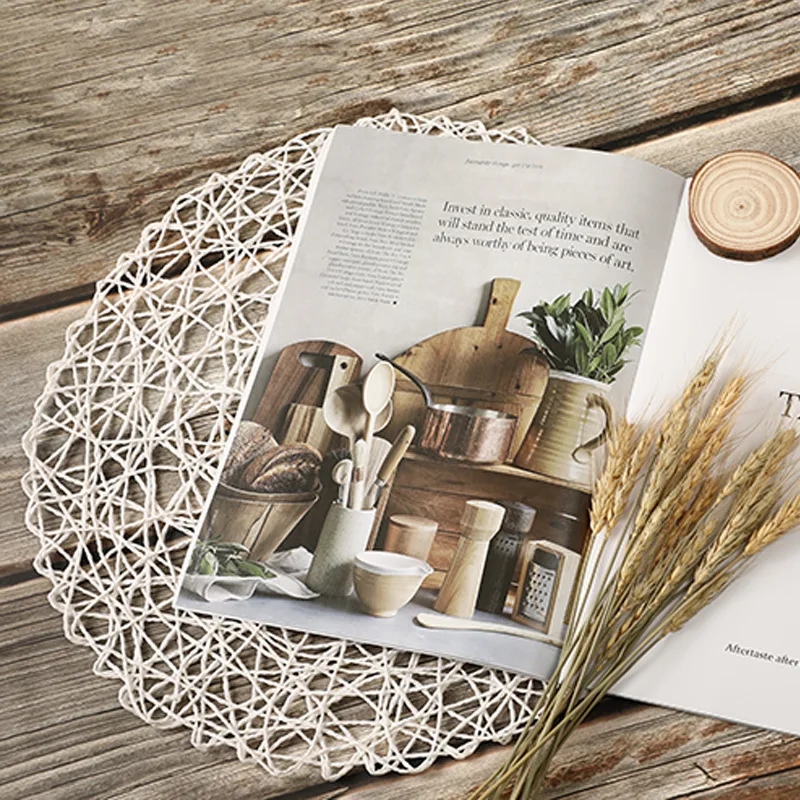 40CM Hollow Thread Mats ornamenti gioielli foto sfondo puntelli