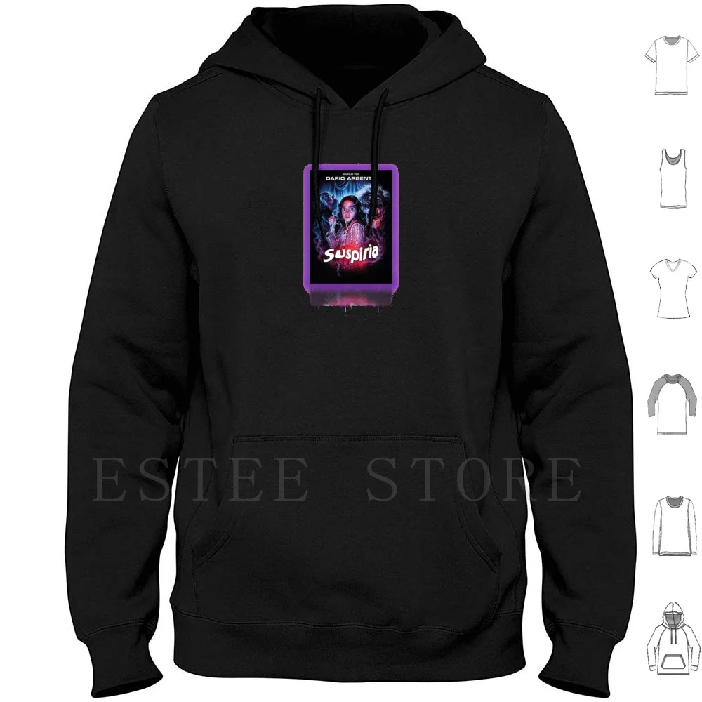 Suspiria-Dario Argento-Rare Print Hoodies Long Sleeve Suspiria Opera Inferno The Player Dario Argento Argento Dawn Of