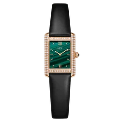 I & W-Reloj de pulsera con diamantes para mujer, accesorio con movimiento de cuarzo suizo, cuero de zafiro, resistente al agua, nuevo, 2023