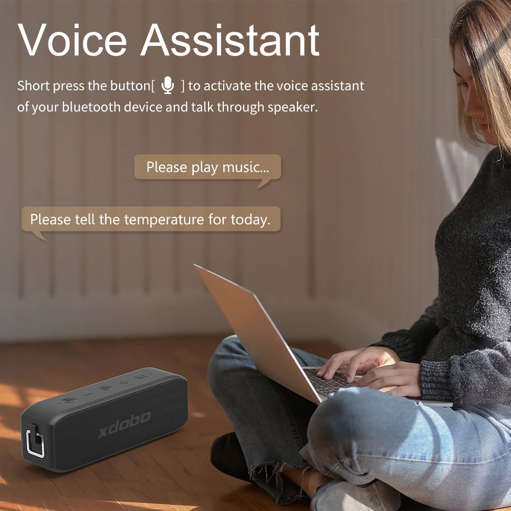 XDOBO Wing 2020 20W ลำโพงบลูทูธแบบพกพากันน้ำ BT5.0 Super Bass Type-C USB DSP เสียงลำโพง TWS soundbar ซับวูฟเฟอร์