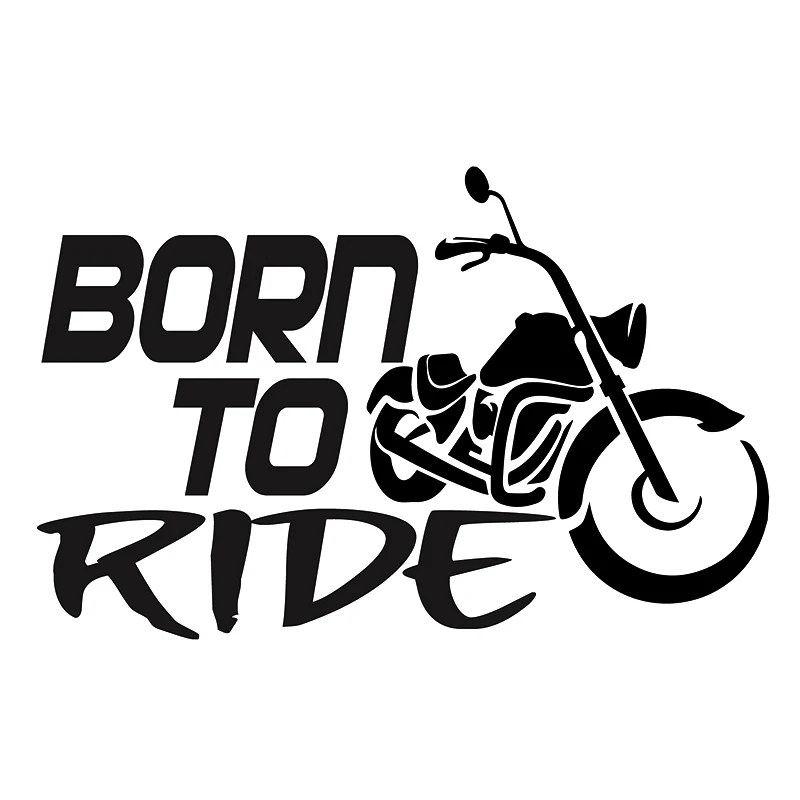 

16*10.3cm Born To Ride Motorcycle Decal Window Bumper Sticker Car Biker Road Life Love Car Styling Car Sticker