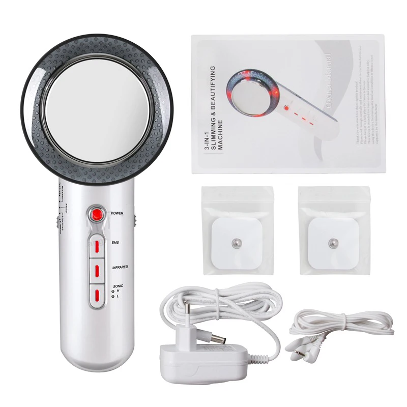 Three-in-one slimming instrument, introduction instrument, home portable beauty instrument, ultrasonic beauty instrument